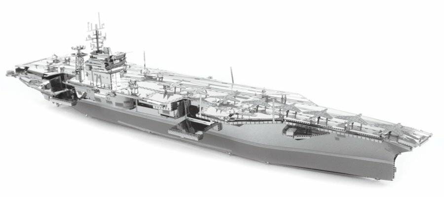 METAL EARTH 3D-Puzzle Flugzeugträger USS Theodore Roosevelt CVN-71 (ICONX)