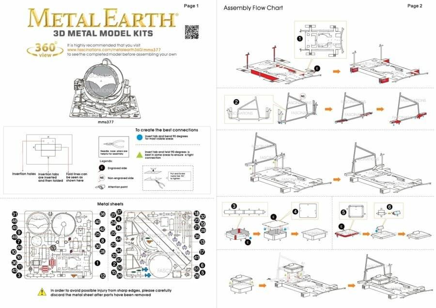 METAL EARTH 3D-Rätsel Batman vs. Superman: Bat-Signal