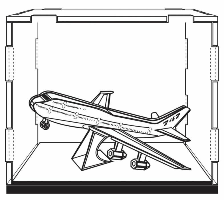 METAL EARTH Plexiglasvitrine (12,7x10,1x10,1 cm)