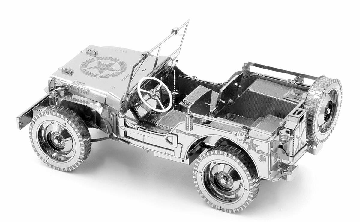 METAL EARTH 3D-Puzzle Jeep Willys MB Overland (ICONX)