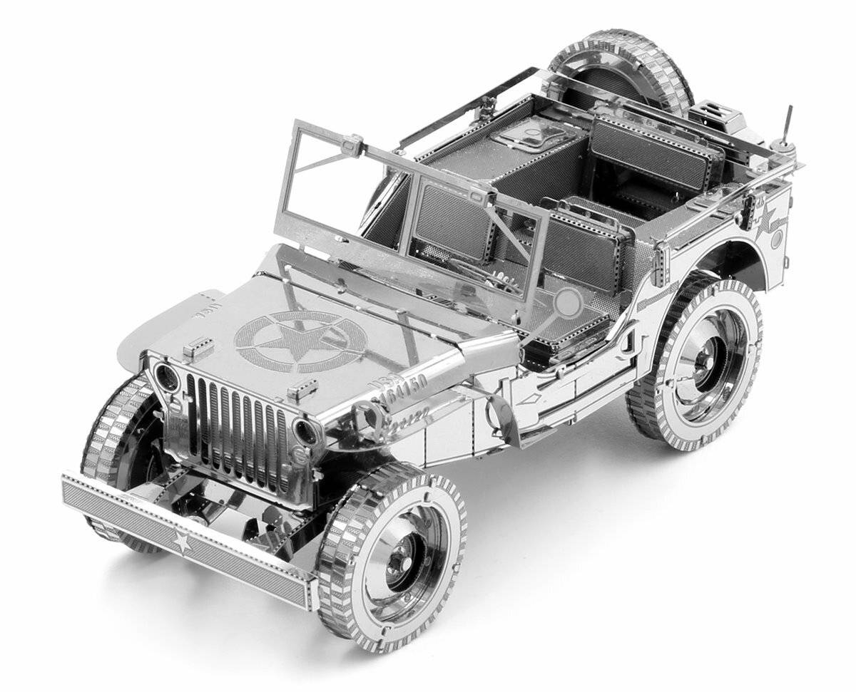 METAL EARTH 3D-Puzzle Jeep Willys MB Overland (ICONX)