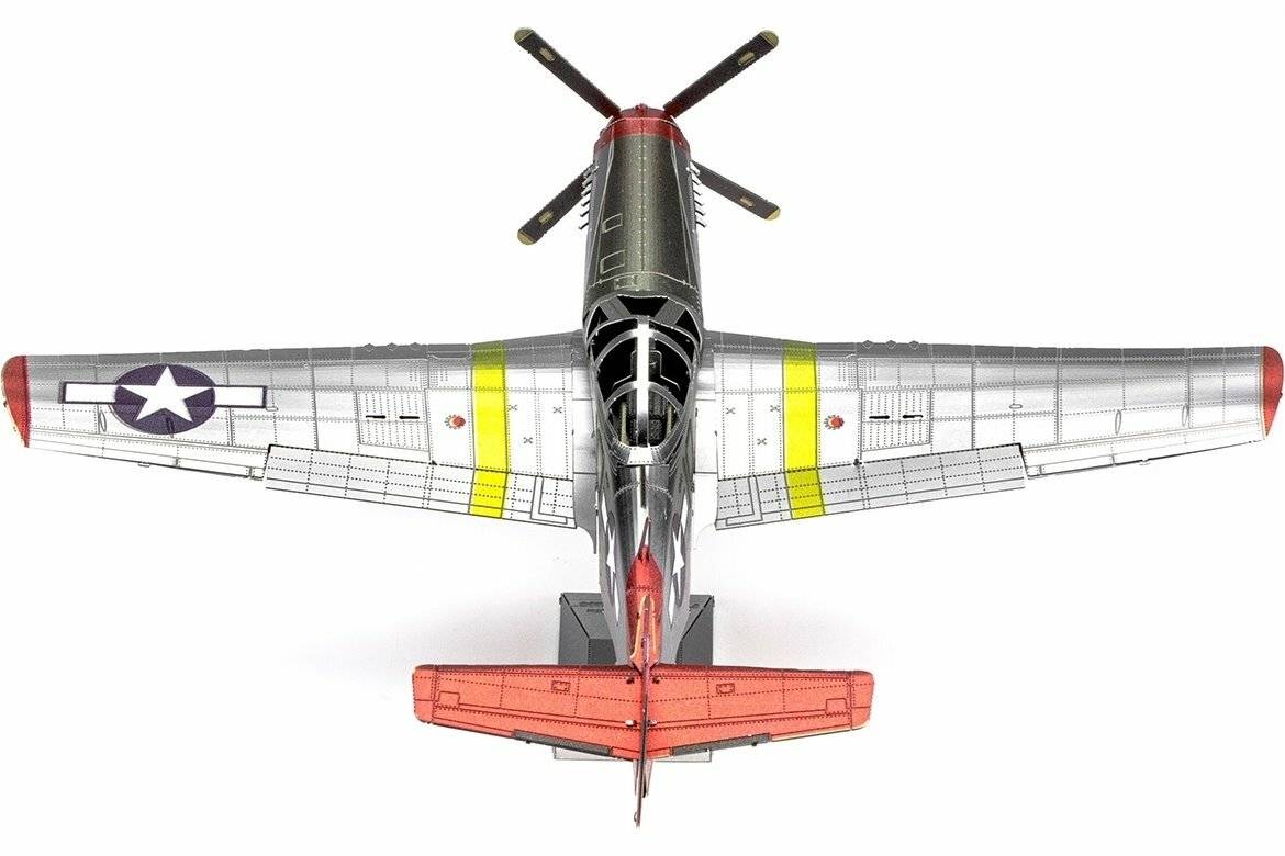 METAL EARTH 3D-Rätsel Tuskegee Airmen P-51D Mustang (ICONX)