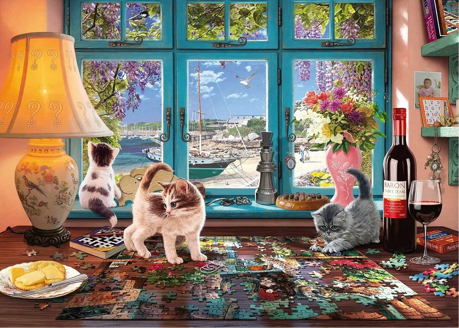 SCHMIDT Puzzle Tisch für Puzzle-Liebhaber 1000 Teile