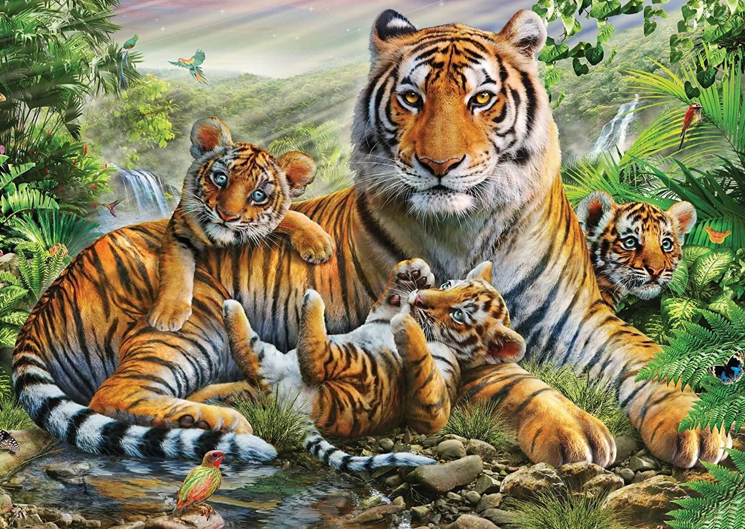 Schmidt Spiele Schmidt Spiele Tiger und Welpen, 1000 Teile