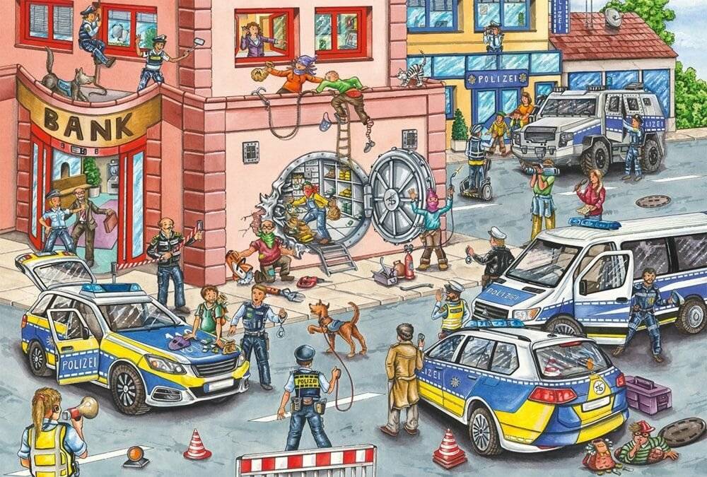 Schmidt Spiele Schmidt Spiele 56450 Polizeieinsatz, 100 Teile