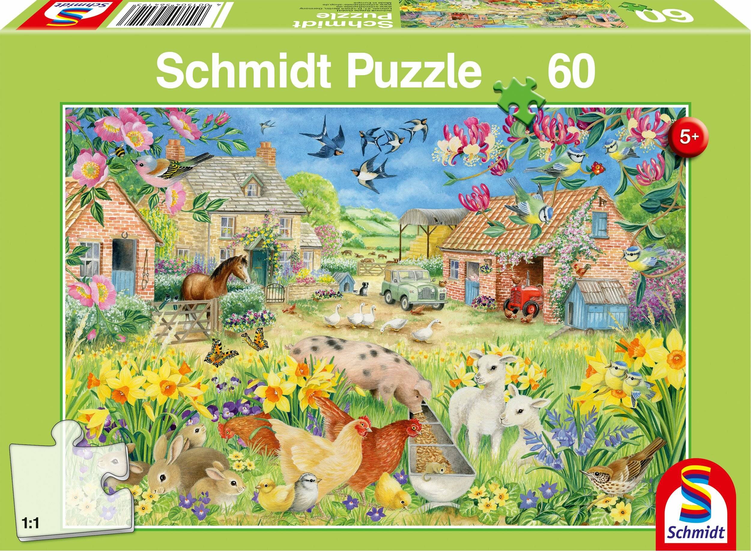 SCHMIDT Puzzle My Little Farm 60 Teile