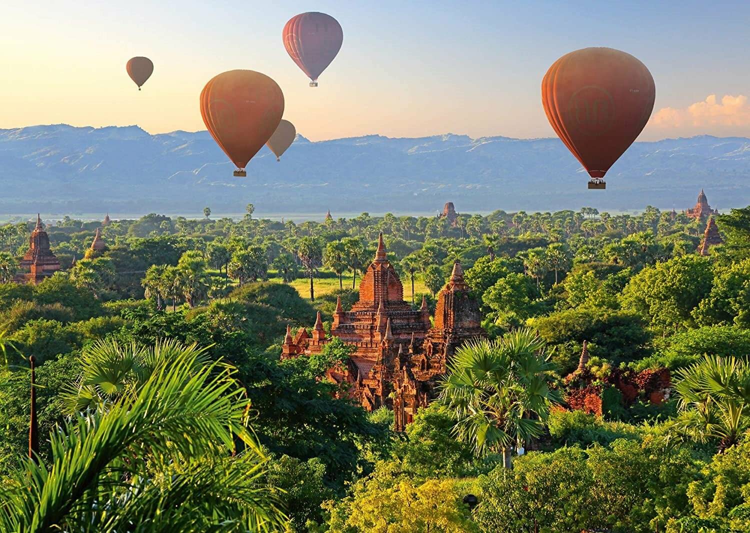 SCHMIDT Puzzle Heißluftballons über Mandalay 1000 Teile