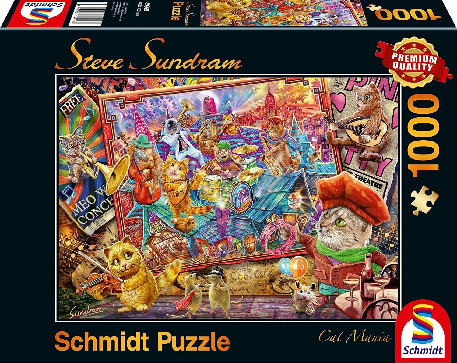 SCHMIDT Puzzle Cat Mania 1000 Teile