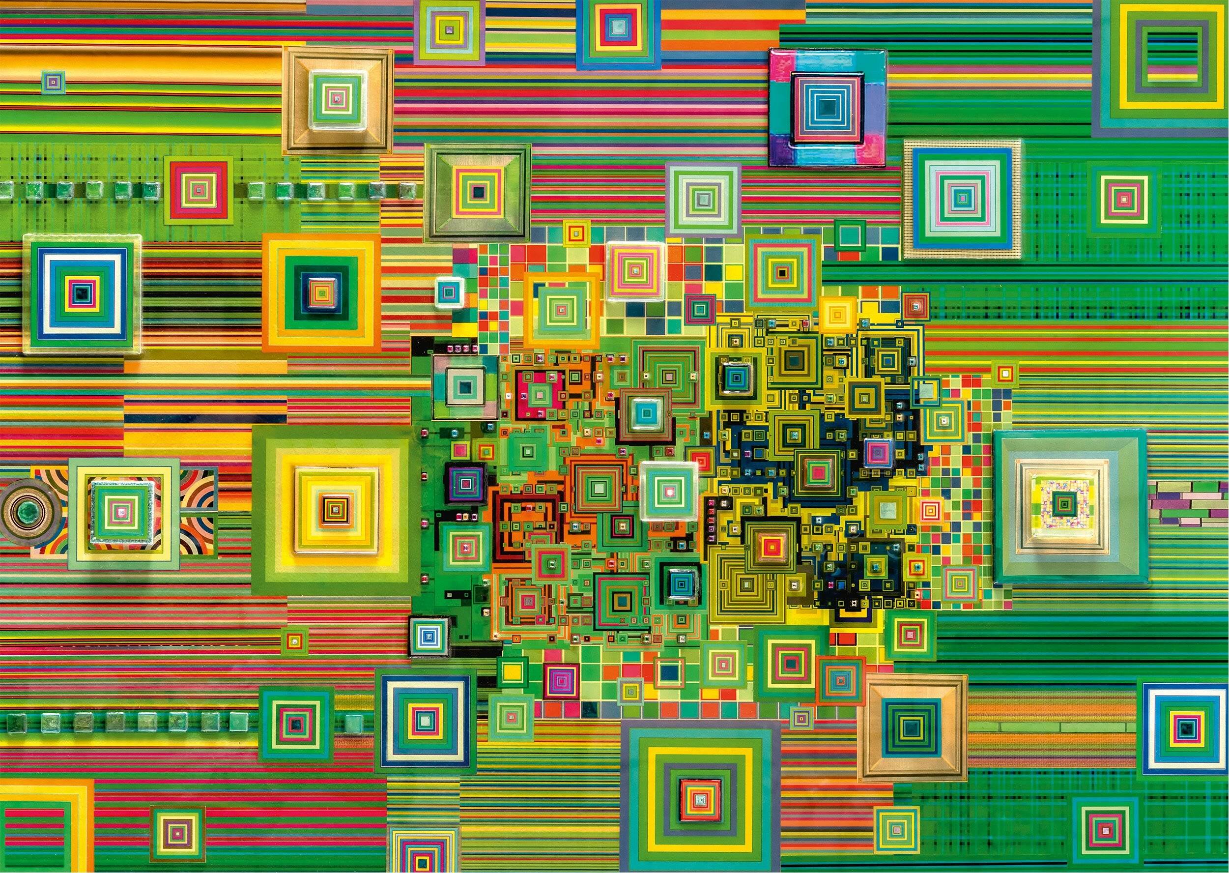 SCHMIDT Puzzle Grüne Flashdisk 1000 Teile