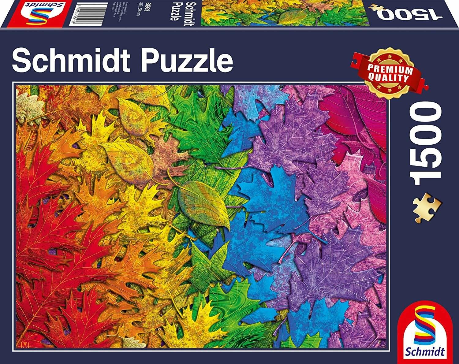 SCHMIDT Puzzle Bunte Blätter 1500 Teile