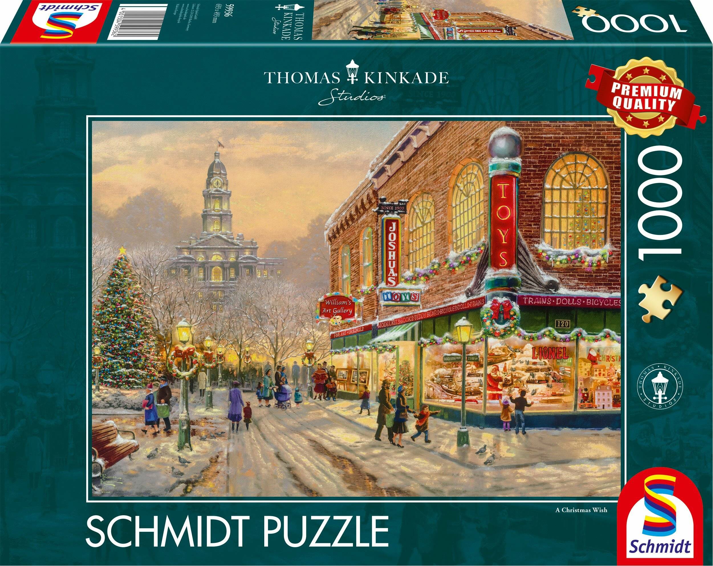 SCHMIDT Puzzle Weihnachtskarte 1000 Teile