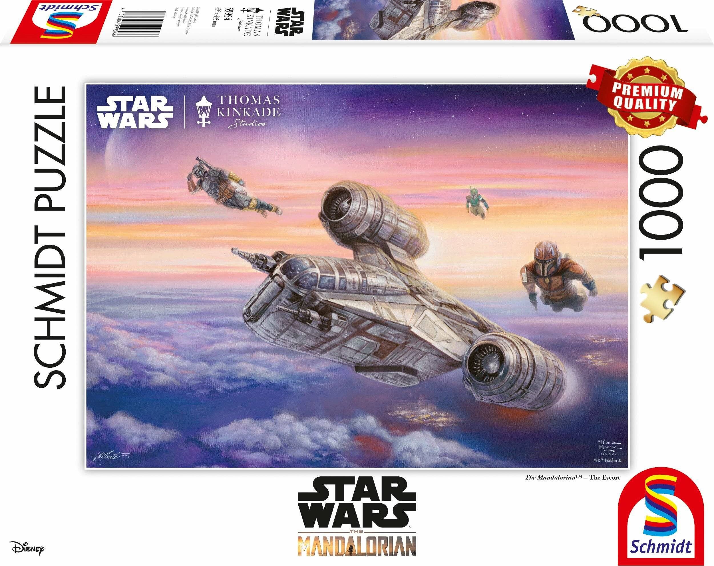 Thomas Kinkade Studios: Star Wars The Mandalorian - Die Eskorte (1000 Teile)