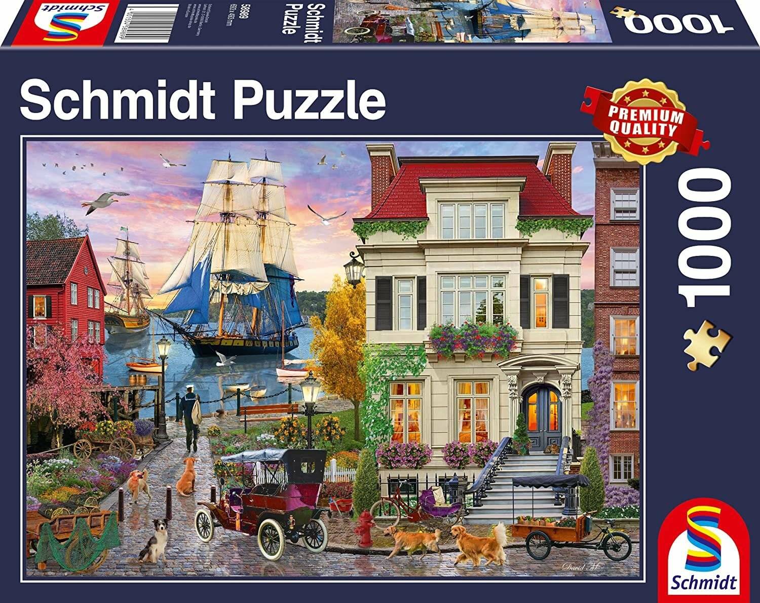 SCHMIDT Puzzle Schiff im Hafen 1000 Teile