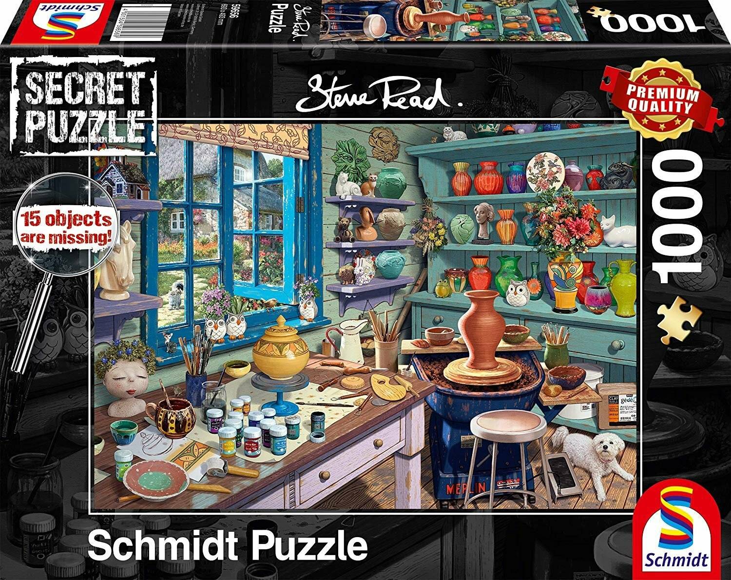 Steve Read: Secret Puzzles - Künstler-Atelier (1000 Teile)
