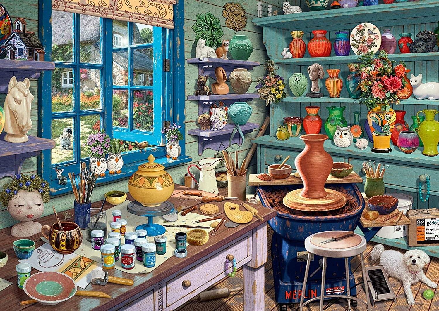 Steve Read: Secret Puzzles - Künstler-Atelier (1000 Teile)