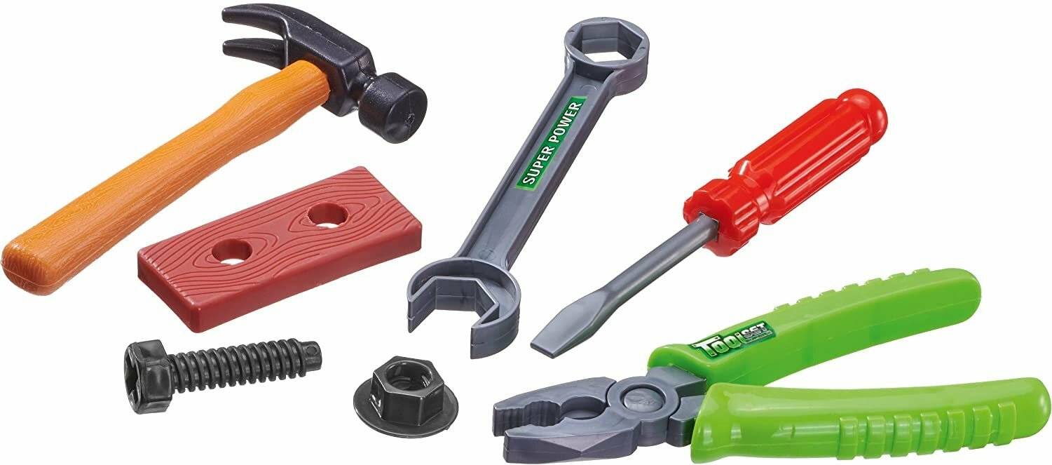 Schmidt Spiele Schmidt Spiele 56375 Die fleiß igen Handwerker, 40 Teile, mit Add on (Werkzeug Set)