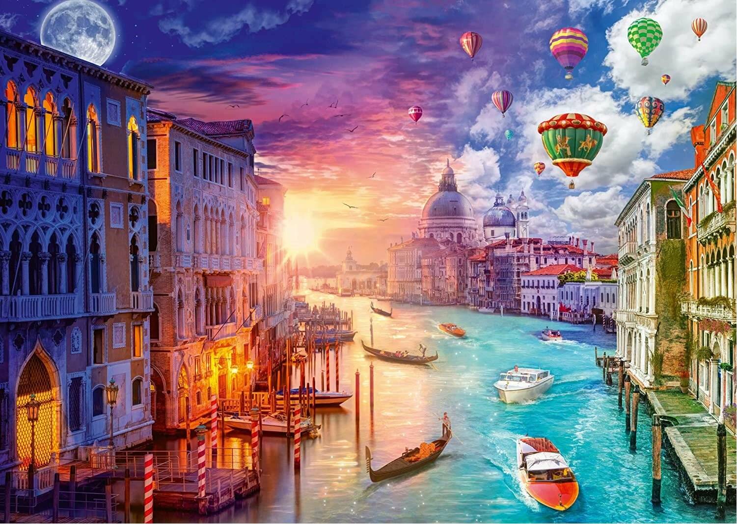 SCHMIDT Puzzle Tag und Nacht: Venedig 1000 Stück