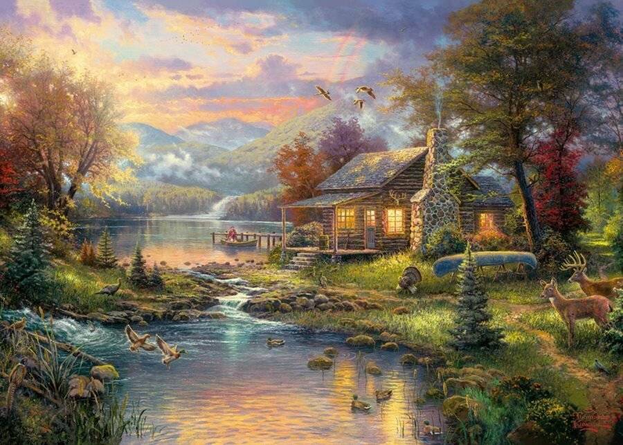 SCHMIDT Puzzle Naturparadies 1000 Teile