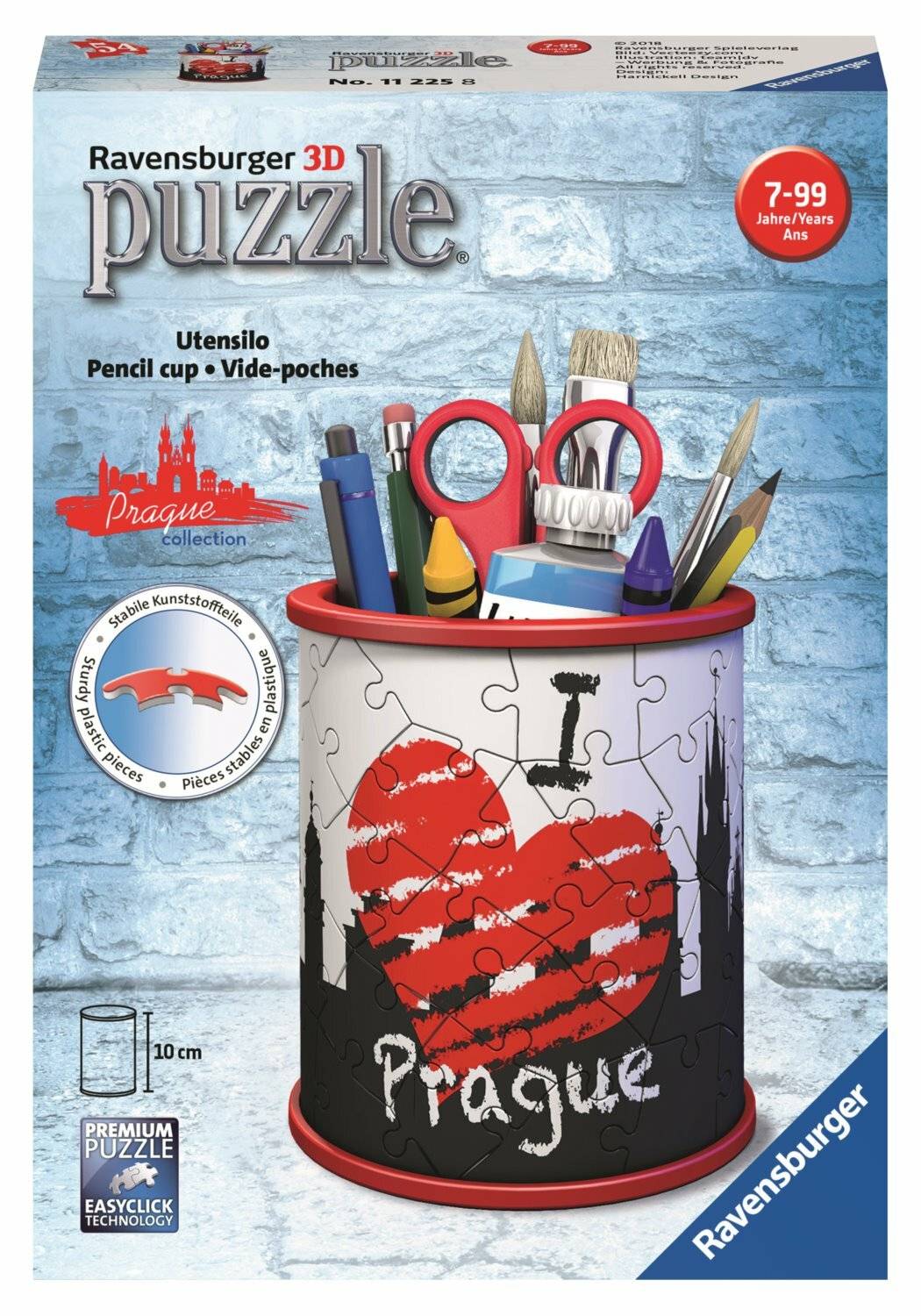 RAVENSBURGER 3D-Puzzle-Ständer: Prag 54 Teile