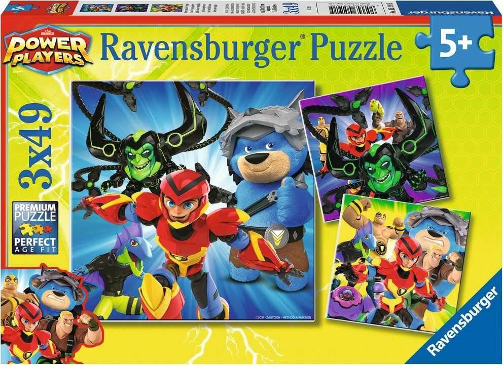 RAVENSBURGER Puzzle Power Players 3x49 Teile