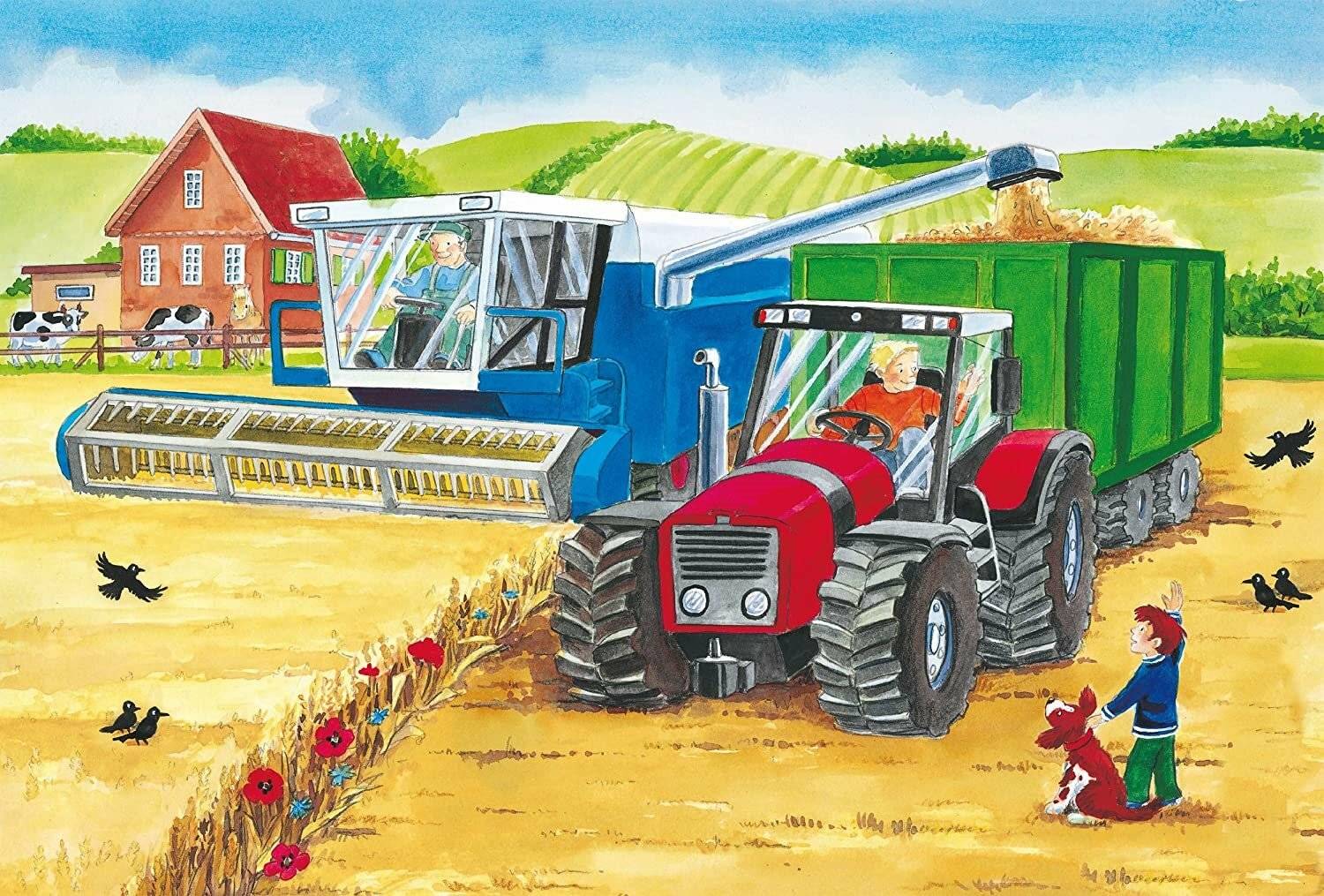 Schmidt Spiele Schmidt Spiele Kinderpuzzle Auf dem Bauernhof, 3x24 Teile