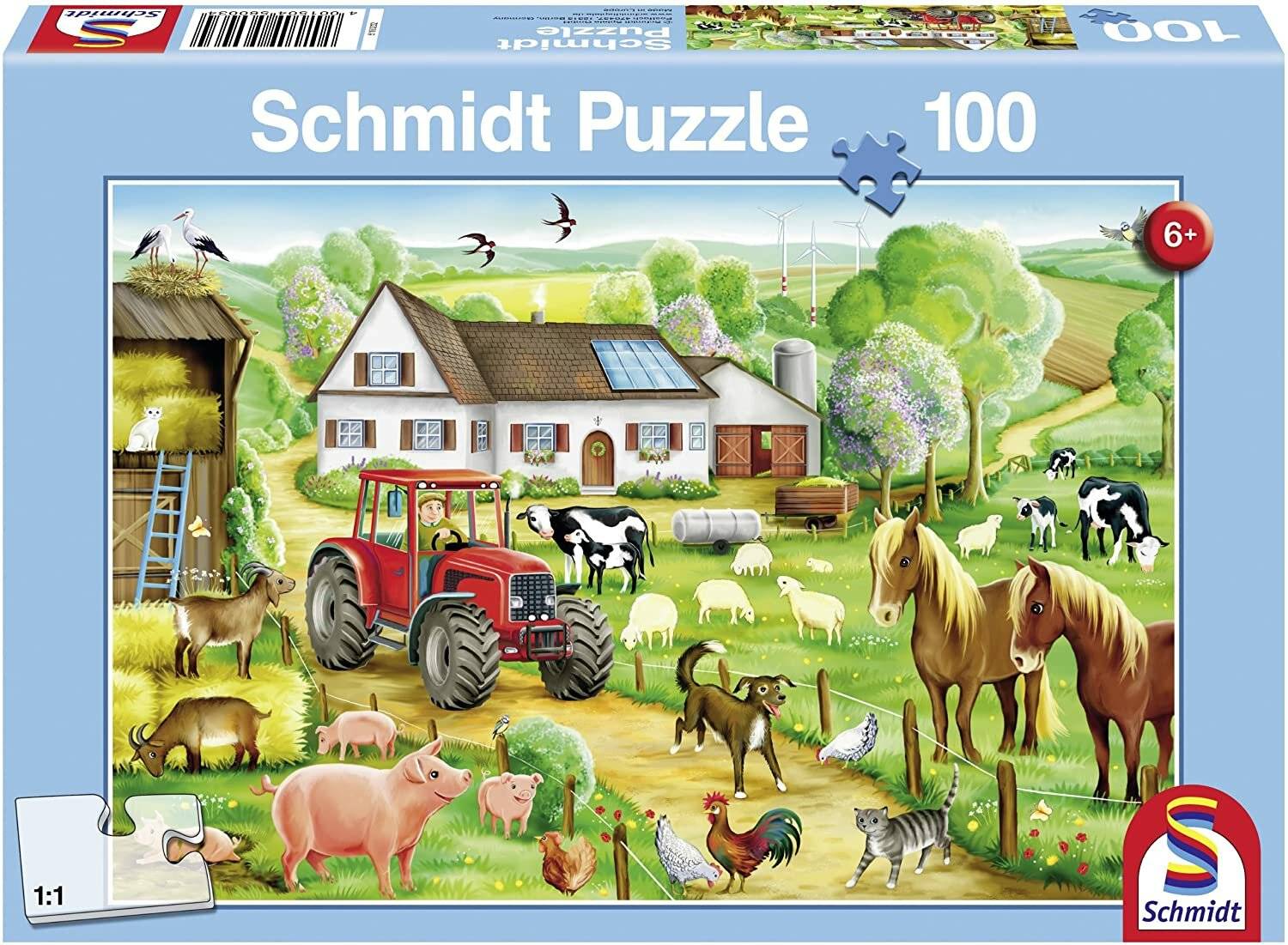 Schmidt Spiele Schmidt Spiele Frö hlicher Bauernhof, 100 Teile