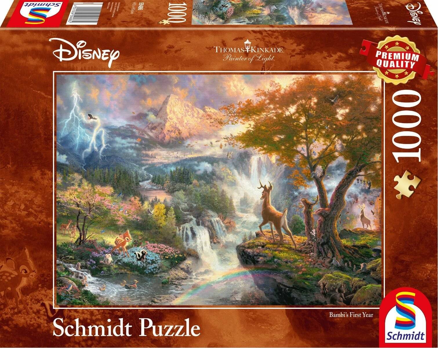 Schmidt Spiele Schmidt Spiele Puzzle Disney, Bambi 1000 Teile
