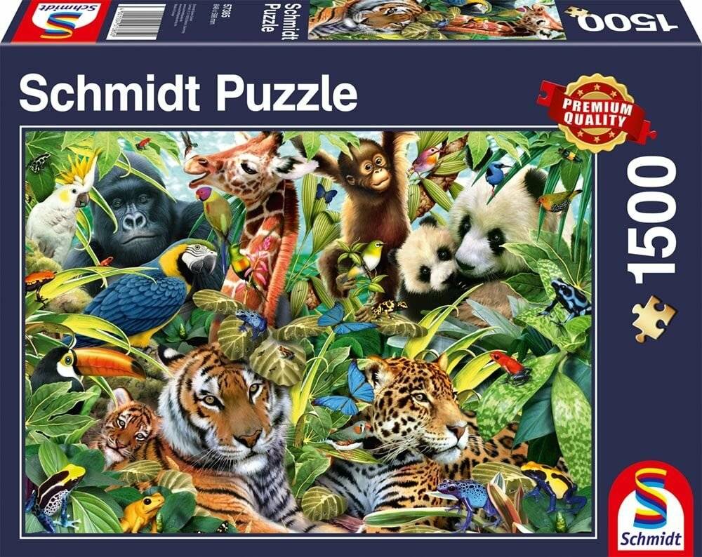 Puzzle Kunterbunte Tierwelt