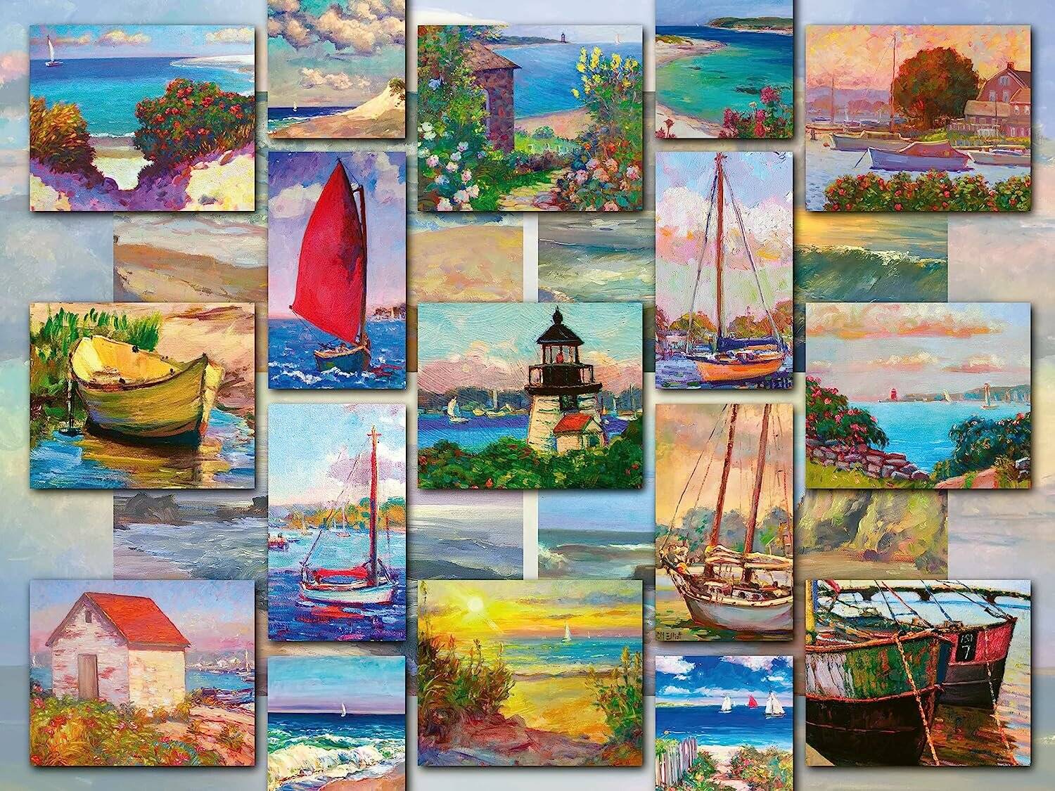 RAVENSBURGER Schiffe und Küstenlinie Puzzle 1500 Teile