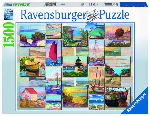 RAVENSBURGER Schiffe und Küstenlinie Puzzle 1500 Teile