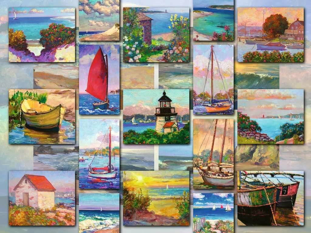 RAVENSBURGER Schiffe und Küstenlinie Puzzle 1500 Teile