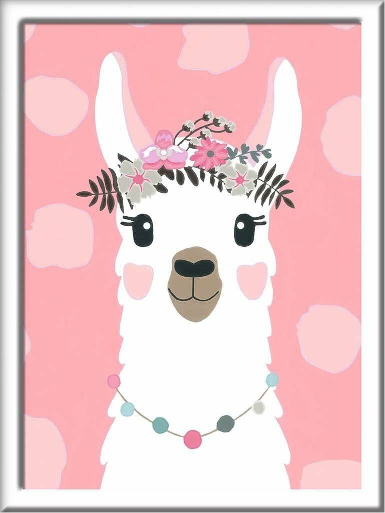 RAVENSBURGER CreArt Malen nach Zahlen: das Llama, kein Drama 18x24cm