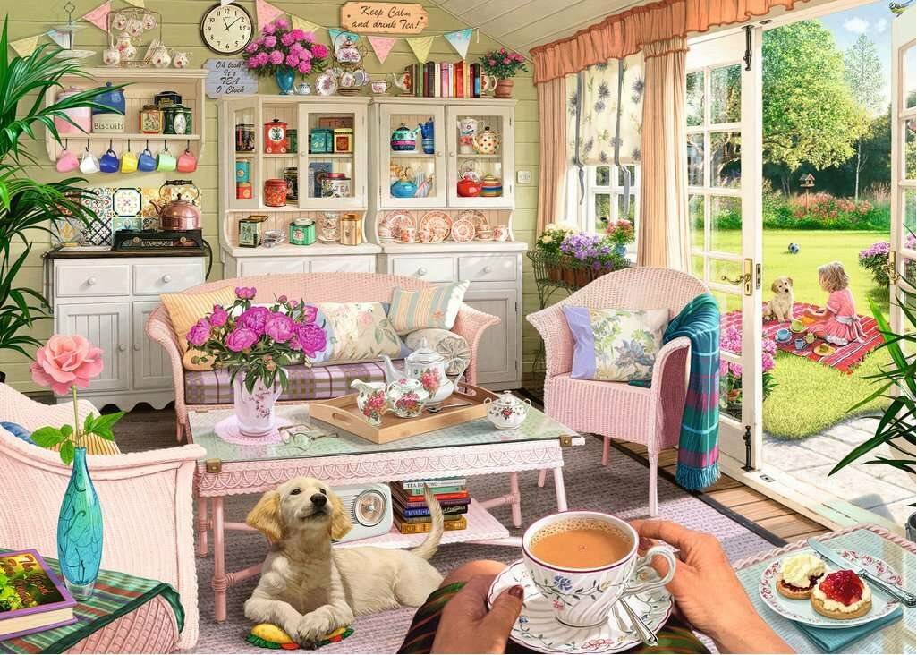 RAVENSBURGER Teehaus Puzzle 1000 Teile
