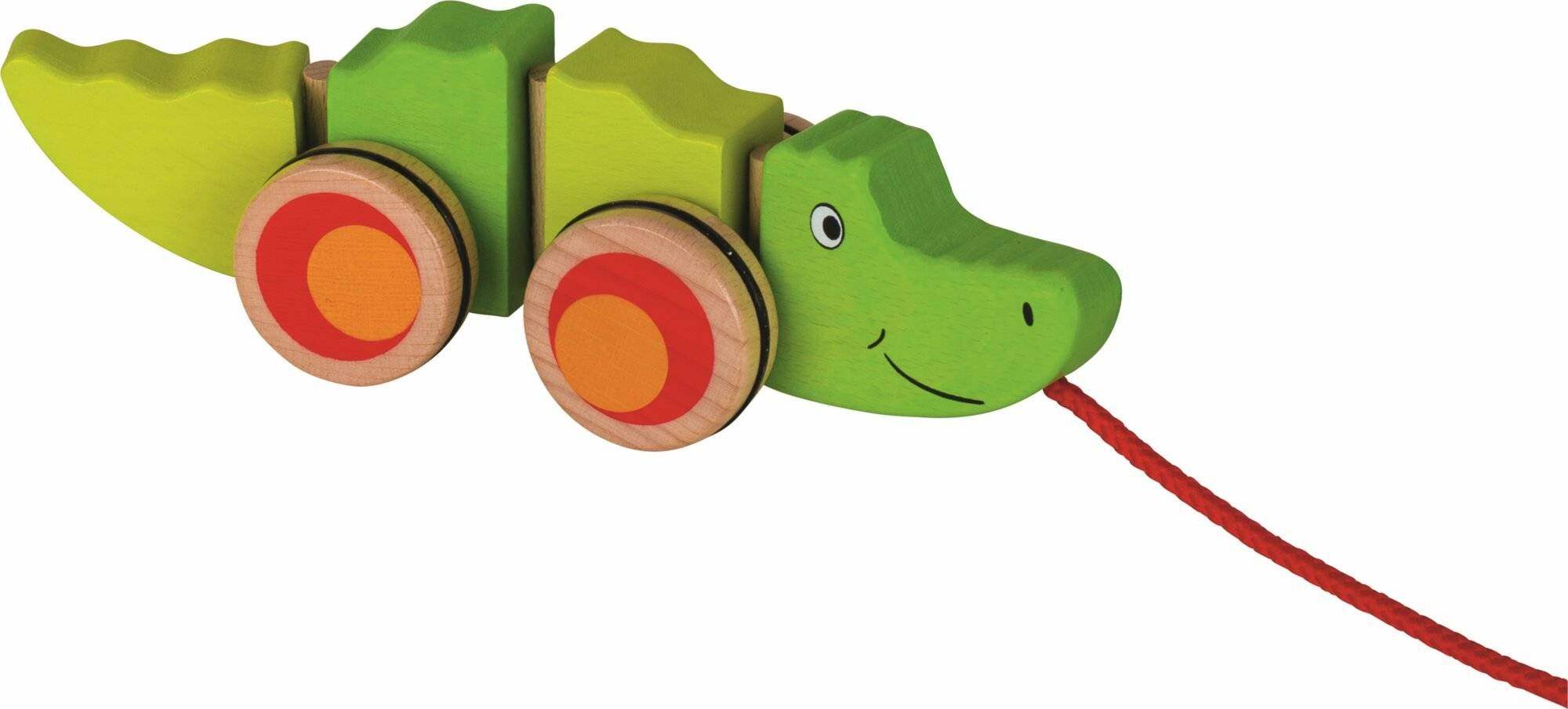 GOKI Ziehendes Krokodil aus Holz