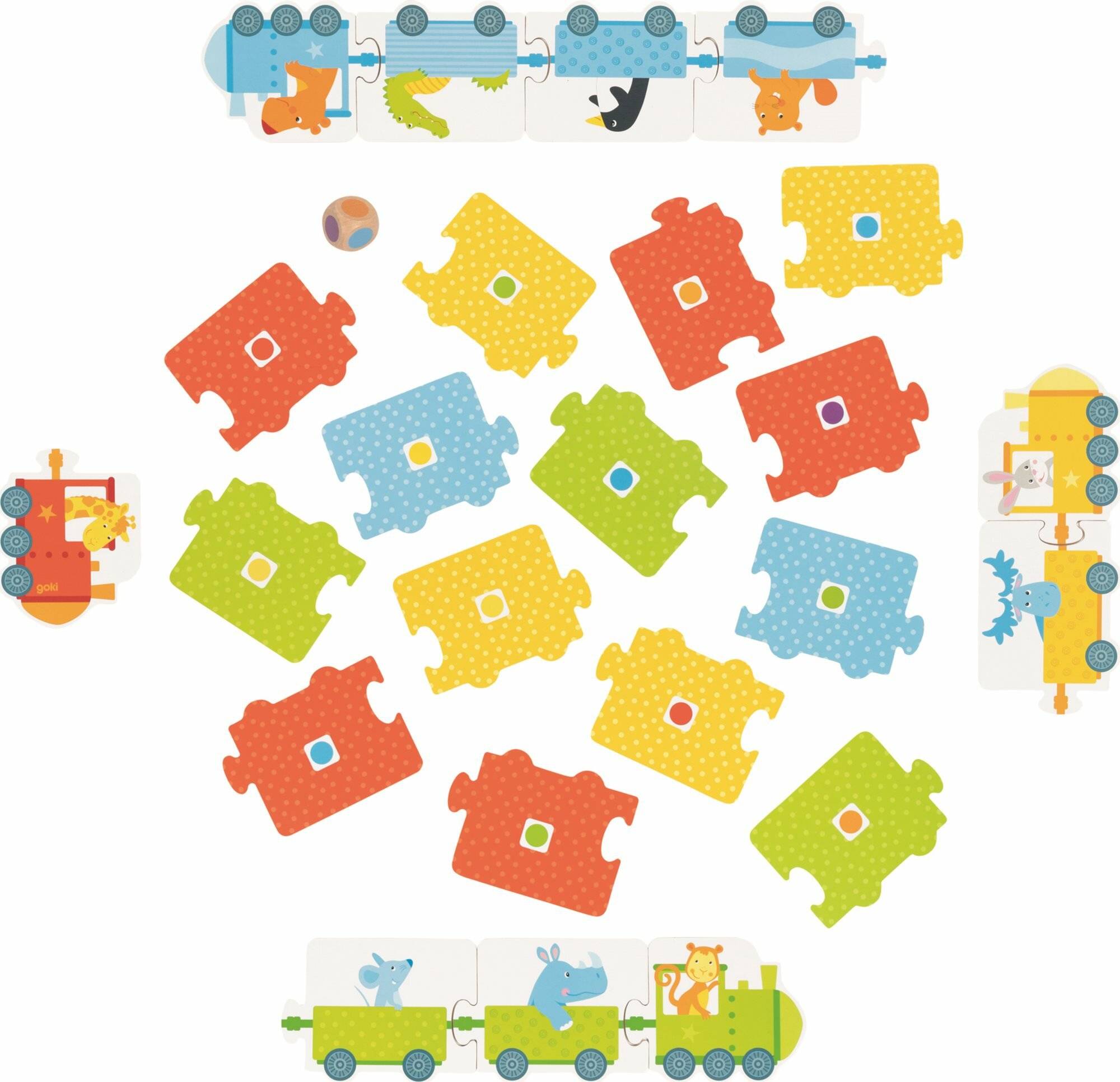 GOKI Puzzlespiel mit Würfeln Züge