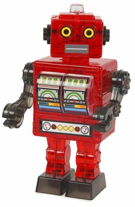 HCM KINZEL 3D Kristallpuzzle Roboter 39 Teile