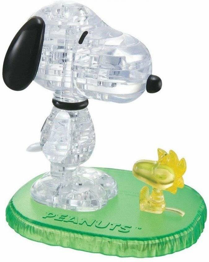 HCM KINZEL 3D Kristallpuzzle Snoopy und Woodstock 41 Teile