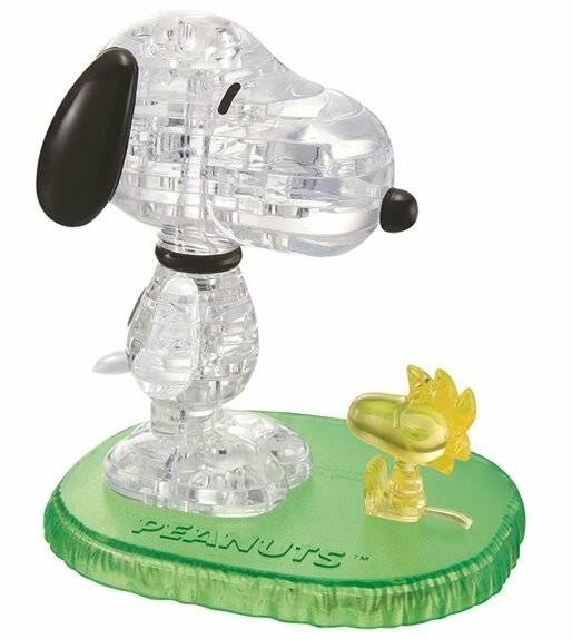HCM KINZEL 3D Kristallpuzzle Snoopy und Woodstock 41 Teile
