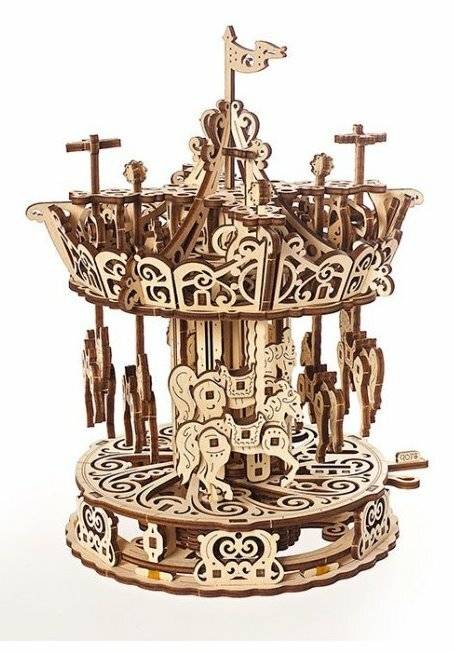 UGEARS 3D-Puzzle Karussell 305 Teile