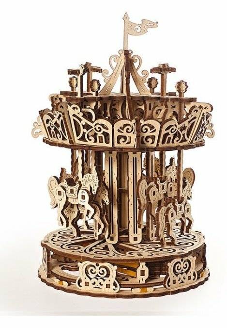 UGEARS 3D-Puzzle Karussell 305 Teile
