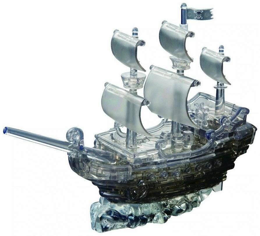 HCM KINZEL 3D-Kristallpuzzle Piratenschiff 101 Teile