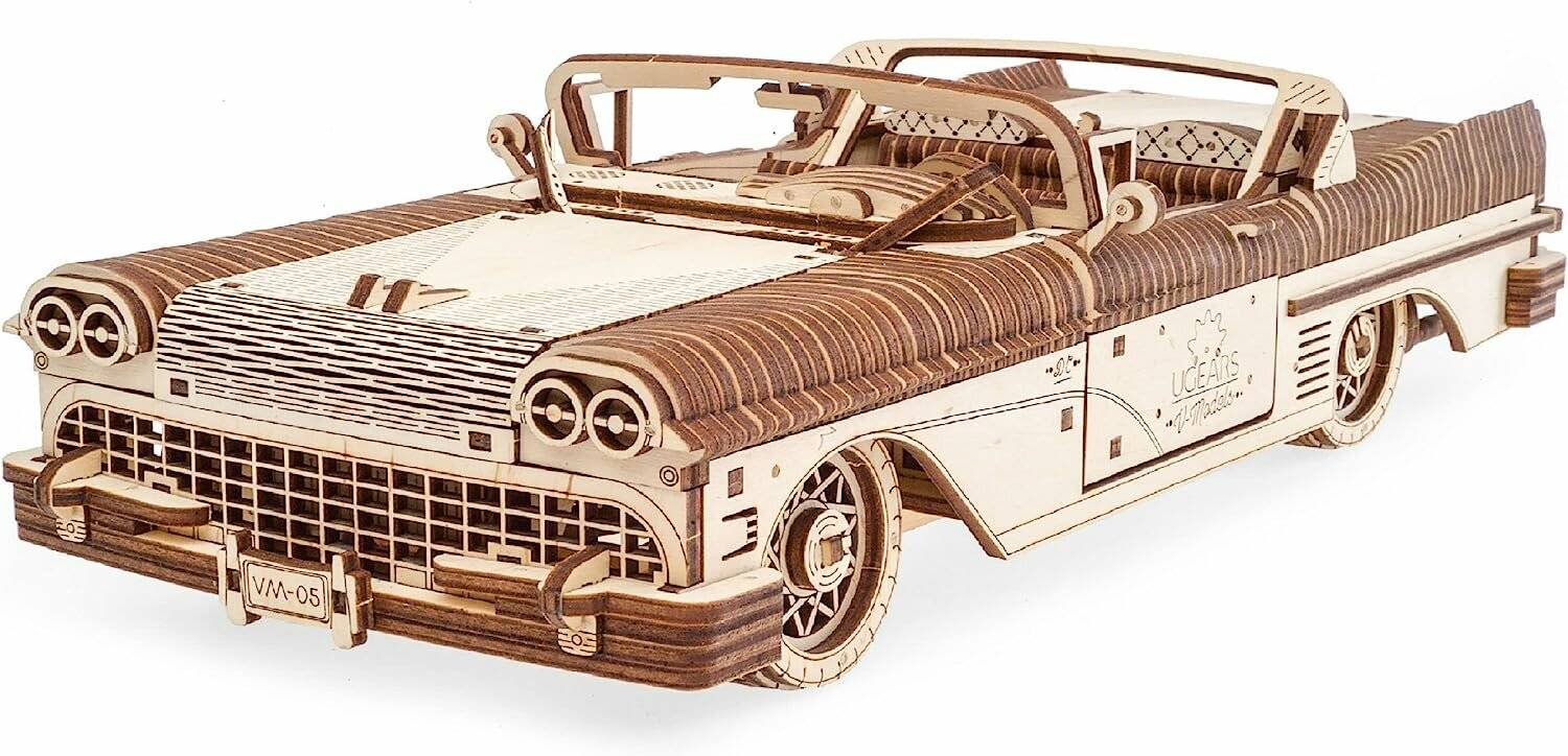 UGEARS 3D-Puzzle Traum-Cabrio VM-05, 735 Teile