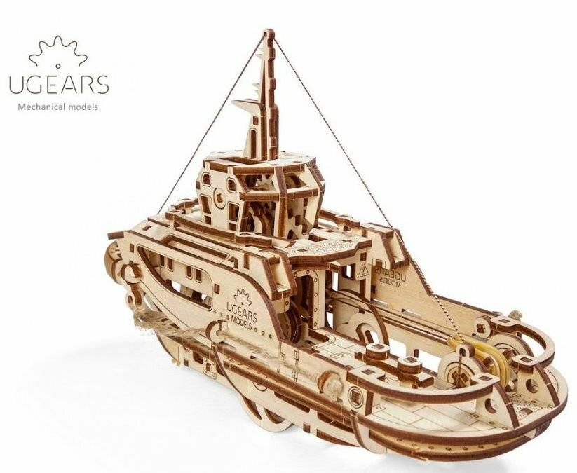 UGEARS 3D Puzzle Tugboat 169 Teile