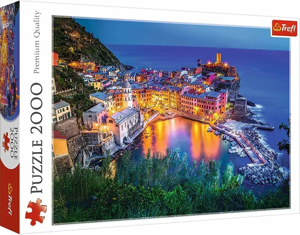 TREFL Puzzle Vernazza in der Abenddämmerung, Italien 2000 Teile