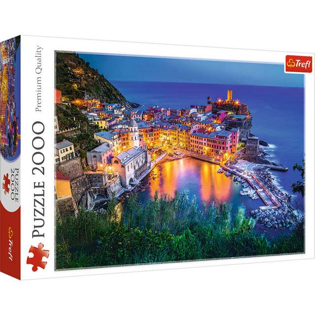 TREFL Puzzle Vernazza in der Abenddämmerung, Italien 2000 Teile