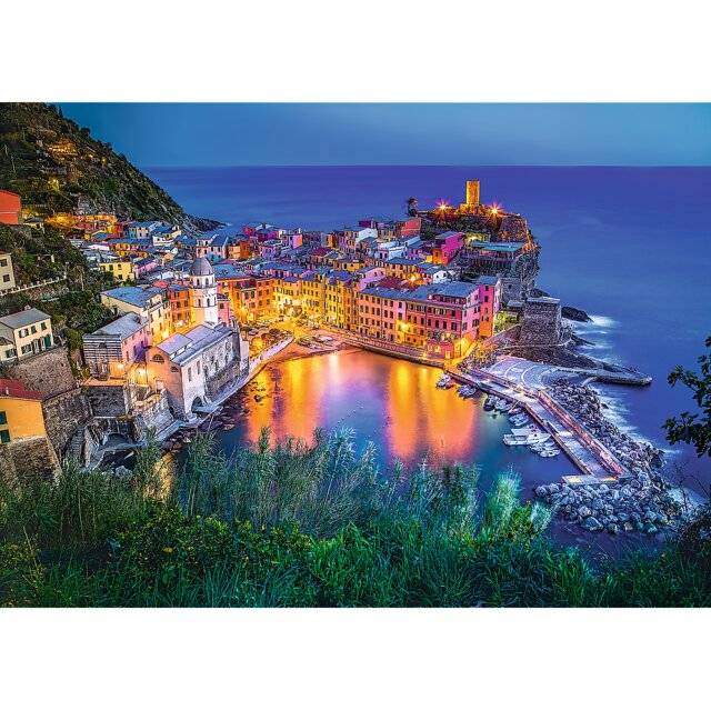 TREFL Puzzle Vernazza in der Abenddämmerung, Italien 2000 Teile