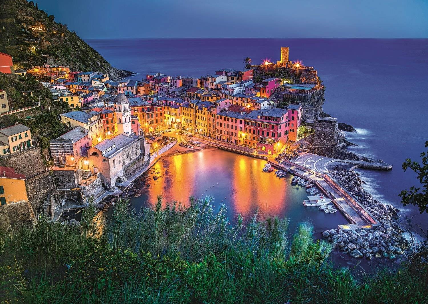 TREFL Puzzle Vernazza in der Abenddämmerung, Italien 2000 Teile