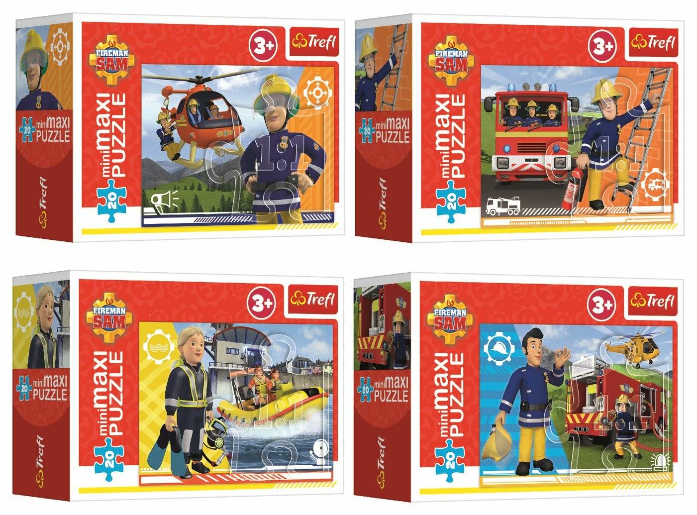 TREFL Puzzle Feuerwehrmann Sam: Auf dem Wasser 20 Teile