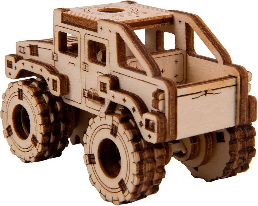 WOODEN CITY 3D-Puzzle Superschneller Monstertruck Nr.2