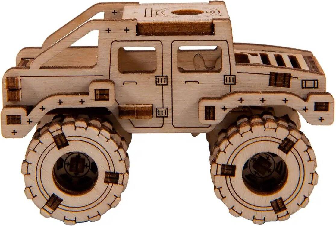 WOODEN CITY 3D-Puzzle Superschneller Monstertruck Nr.2